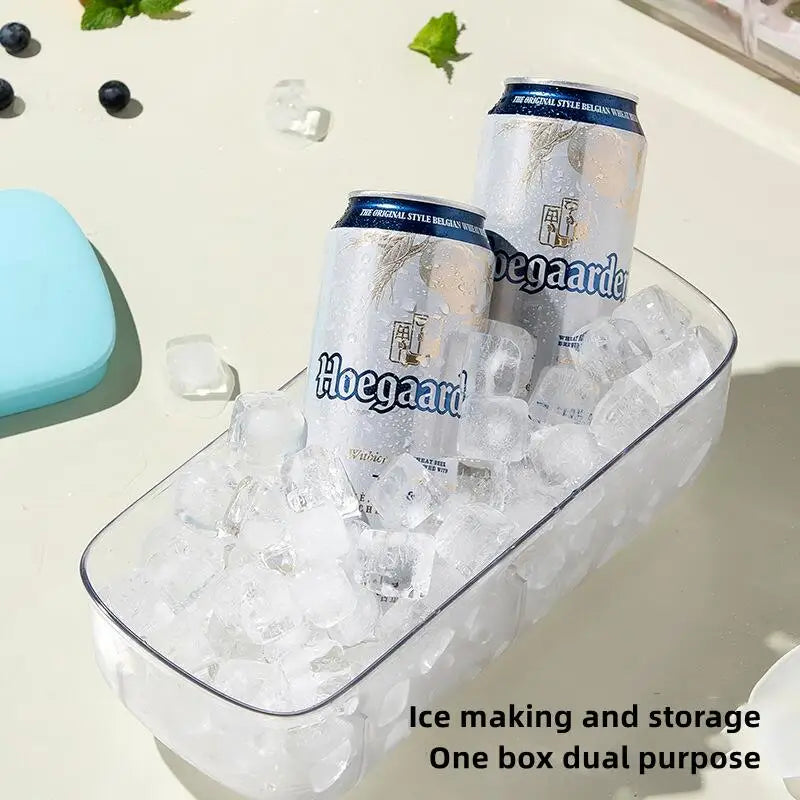 2-in-1 Silicone Ice Cube Tray with Lid & Storage Box Ice Cube Tray PLUSH