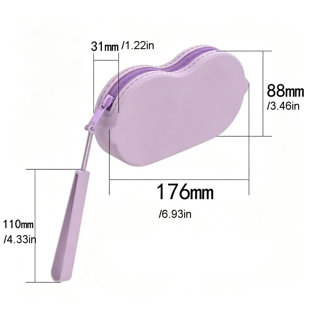 Silicone Sunglasses Case with Lanyard & Zipper – 12 Colors Eyeglass Case PLUSH