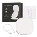 LED Compact Travel Makeup Mirror 1x/5x Magnifying Rechargeable LED Makeup Mirror PLUSH 1 Sides Light