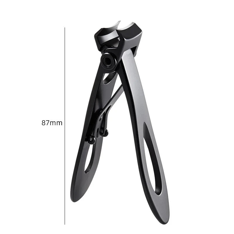 Stainless Steel Nail Clipper – Fingernail & Toenail Trimmer Nail Clipper PLUSH Large Black
