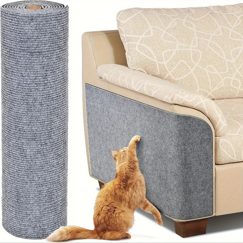 Self-Adhesive Cat Scratch Pad – Wall & Furniture Protector Cat Scratch Pad PLUSH
