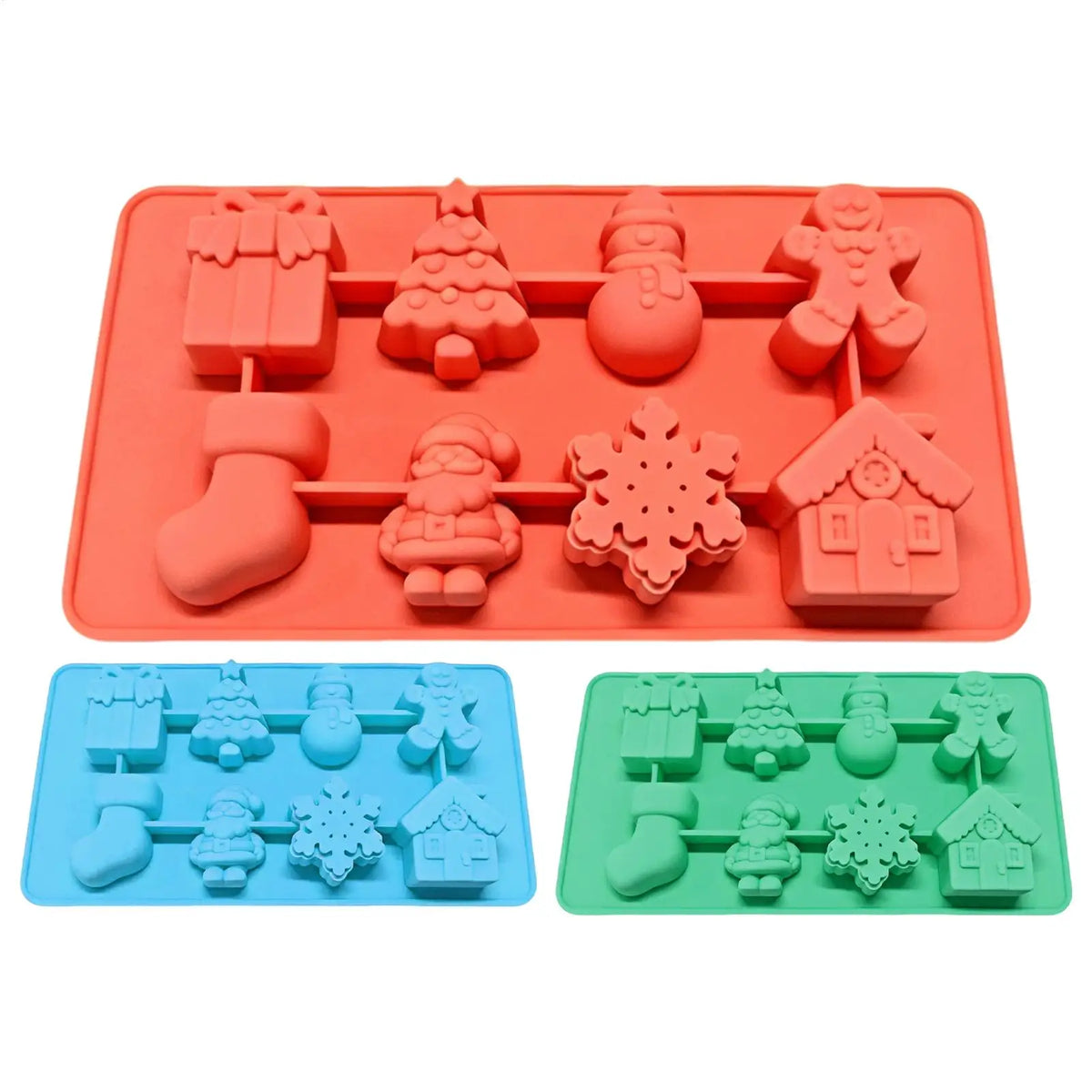 Silicone Gingerbread Man Mold – Christmas Chocolate & Candy Silicone Baking Mold PLUSH