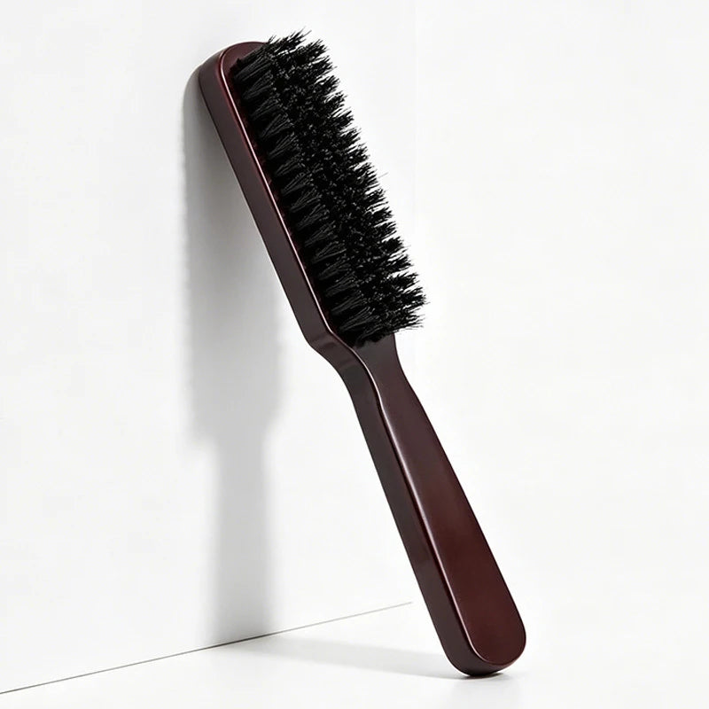 Boar Bristle Hair Brush – Unisex Wood Handle Styling Brush Boar Bristle Hair Brush PLUSH 1pc