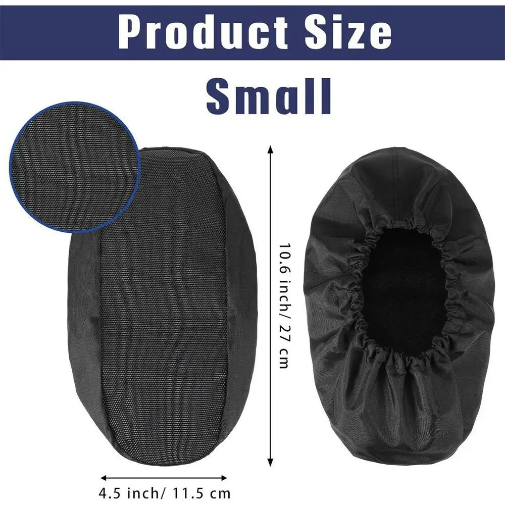 Walking Boot Covers 2Pcs – Waterproof Non-Slip Shoe Covers Boot Shoe Cover PLUSH Black 1Pairs