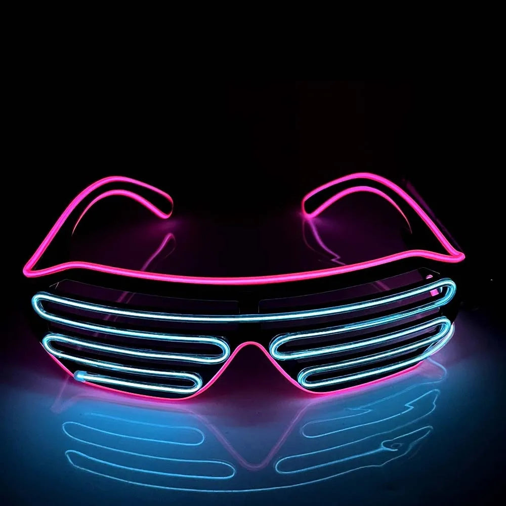 LED Glowing Glasses – Colorful Light-Up Party Glasses LED Party Glasses PLUSH Style 2