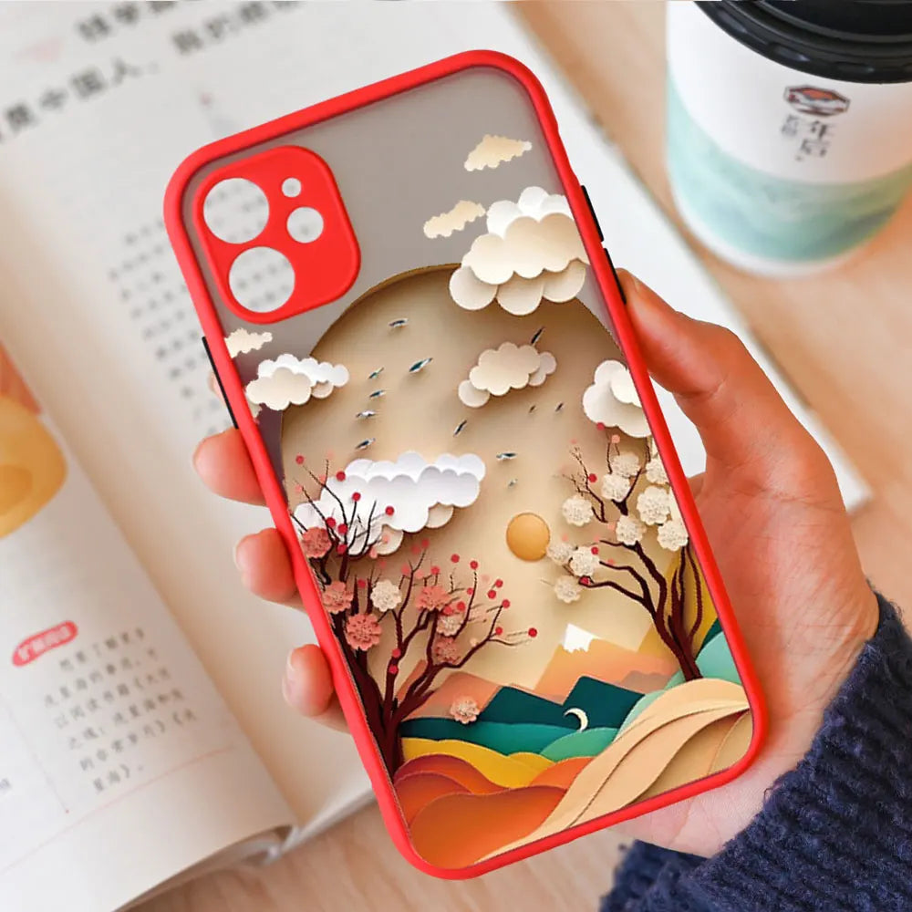 Landscape iPhone Case | Mountains & Rivers Shockproof Cover iPhone Phone Case PLUSH -5 For iPhone 6 6s
