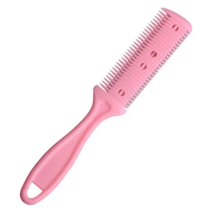 Hair Cutting Razor Comb – Thinning & DIY Styling Tool Hair Cutting Comb PLUSH Pink
