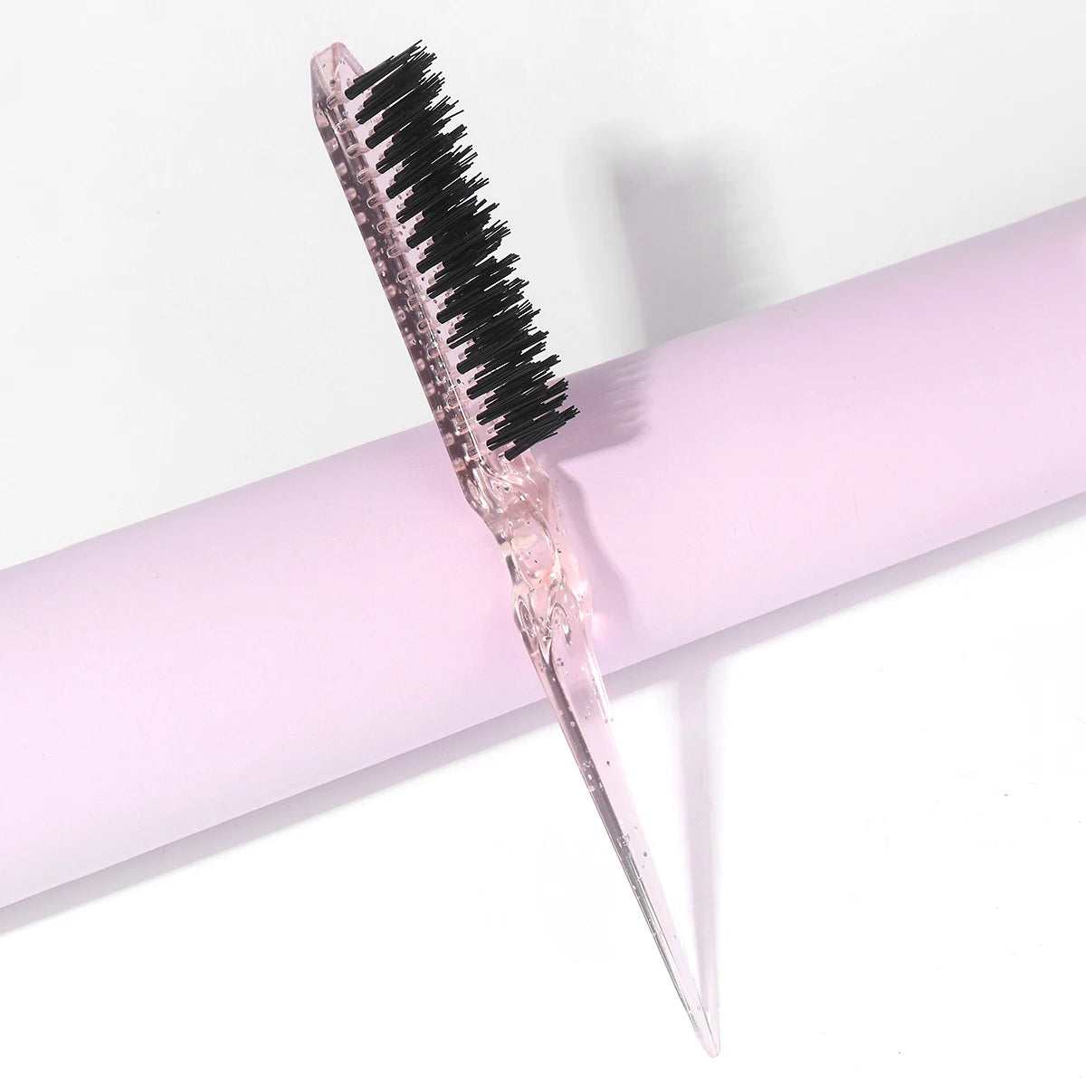 Professional Back Comb Fine Line Hair Brush – Styling Tool Hair Styling Comb PLUSH Pink