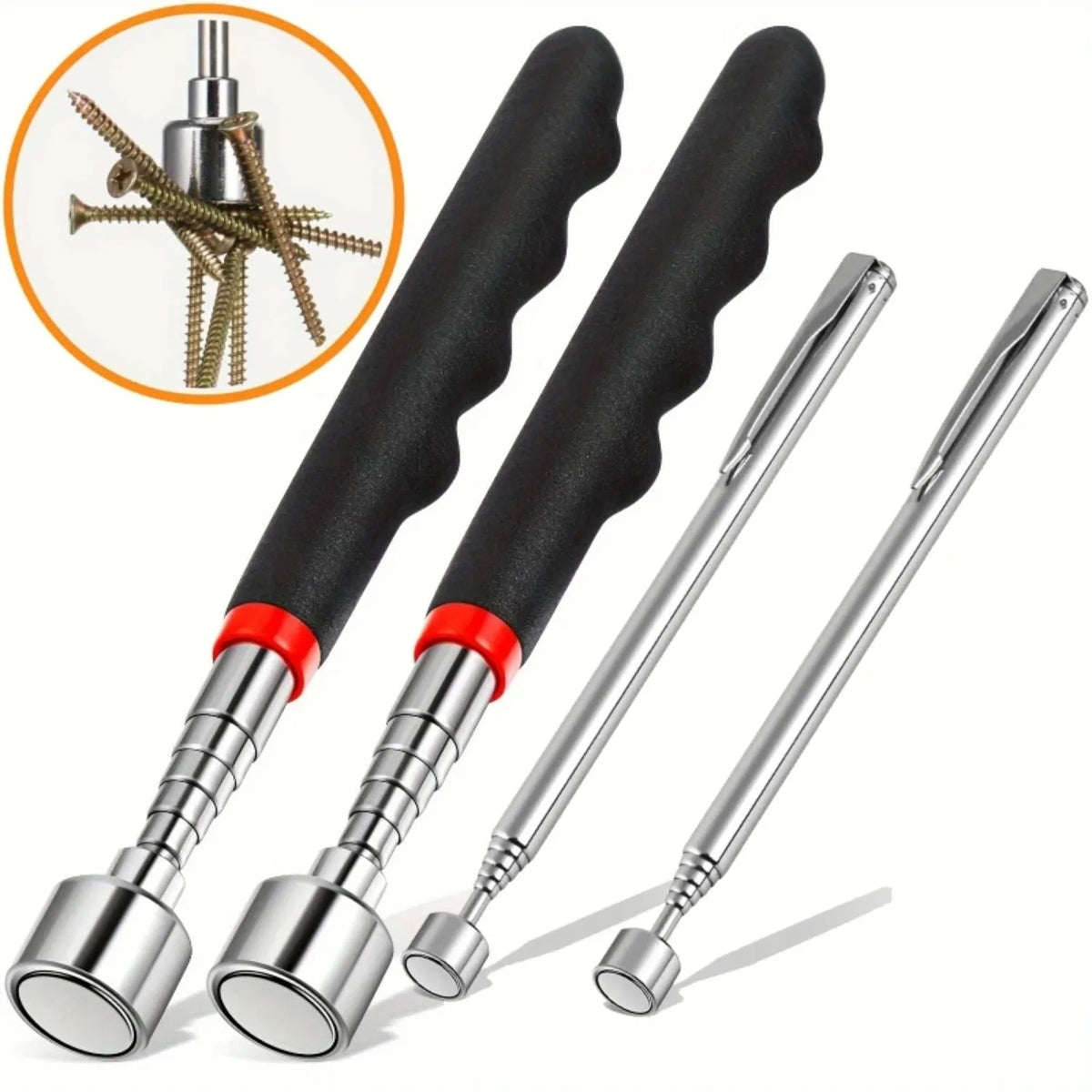 Telescoping Magnetic Pickup Tool – Extendable Grabber Stick Magnetic Pickup Tool PLUSH
