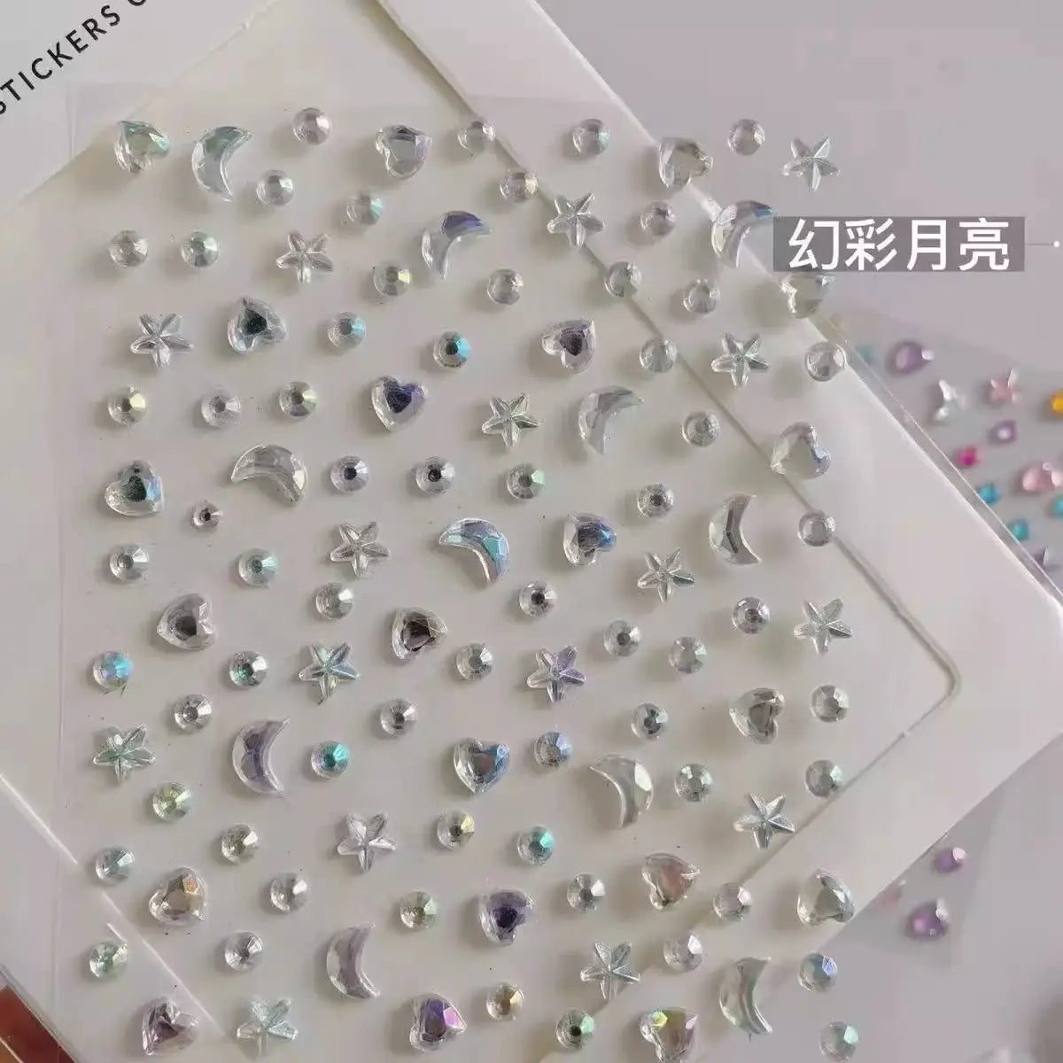 Star Moon Face & Nail Gem Stickers – Self-Adhesive Body Decals Face & Nail Stickers PLUSH 2