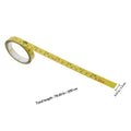 Self-Adhesive Steel Measuring Tape – Metric & Imperial 200cm Adhesive Measuring Tape PLUSH Yellow