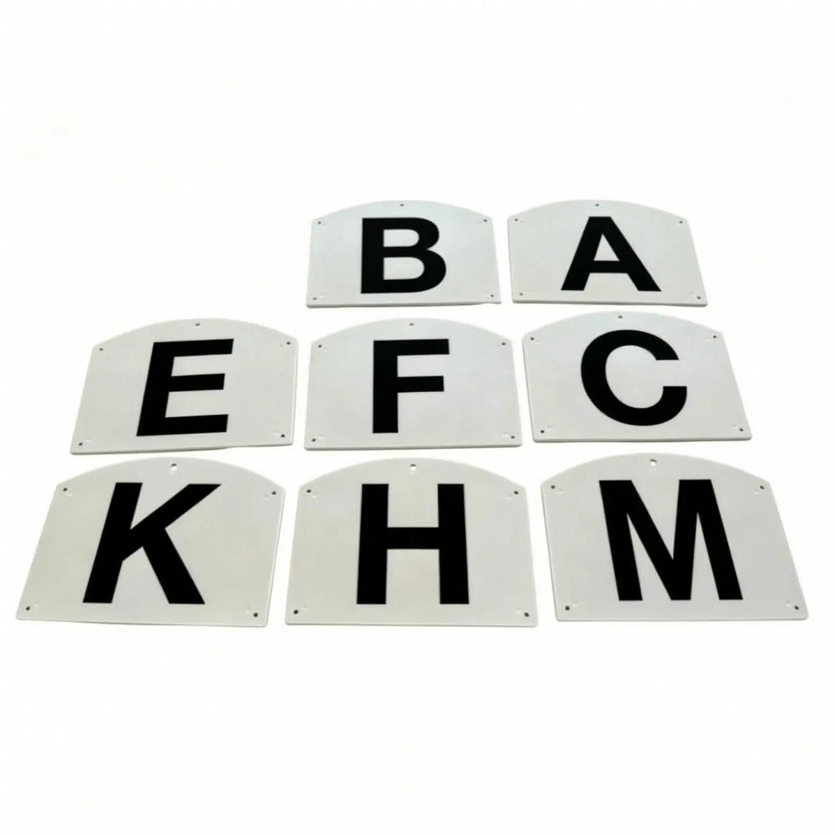Dressage Arena Markers Set of 9 – PP Plastic Equestrian Signs Arena Training Markers PLUSH