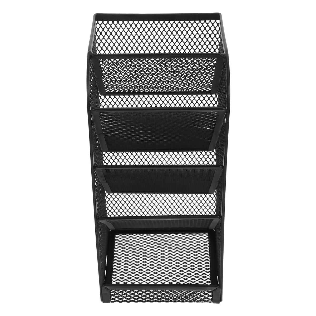 Metal Mesh Pen Holder Desk Organizer – Slanted Stationery Stand Desk Pen Holder PLUSH