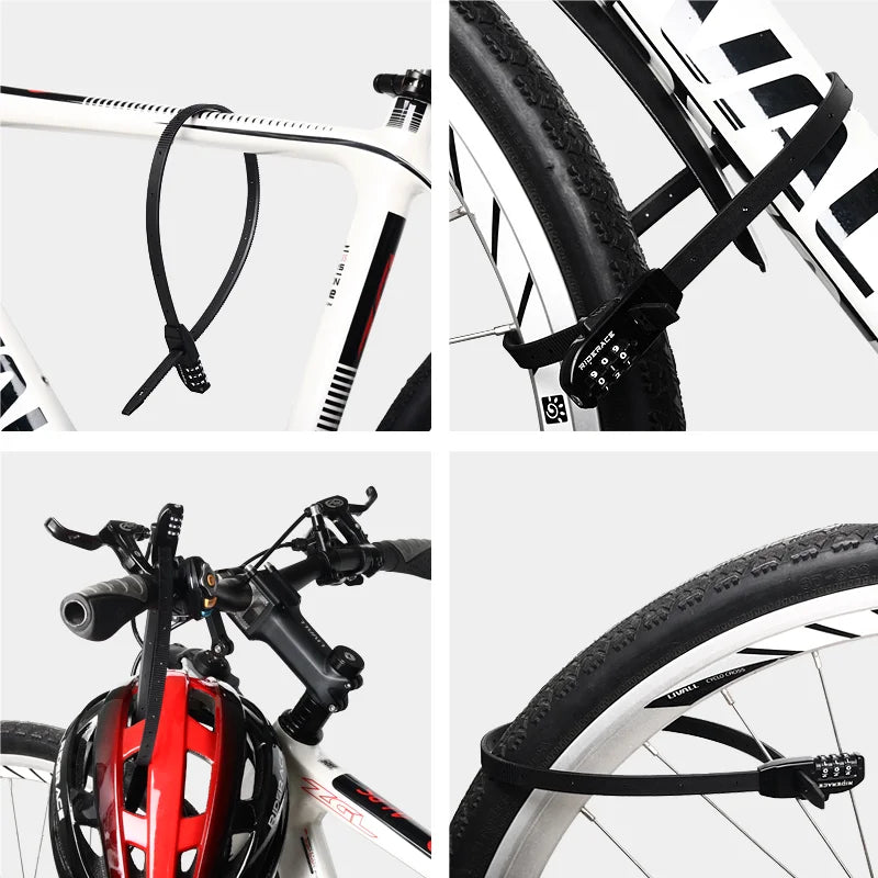 RIDERACE 3-Digit Combination Cable Lock – Bike & Scooter Bicycle Cable Lock PLUSH