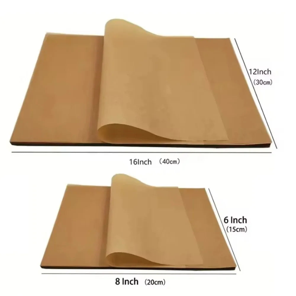 Precut Non-Stick Parchment Baking Paper for Air Fryer & Oven Parchment Baking Paper PLUSH