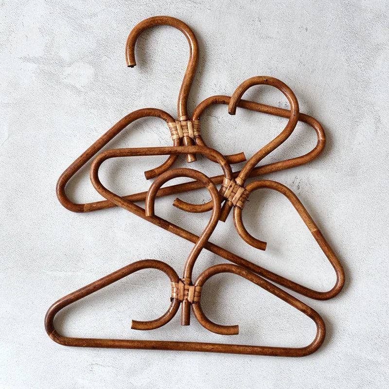 Natural Rattan Handmade Hooks Storage Organizer Hanger Rack Rattan Storage Hooks PLUSH