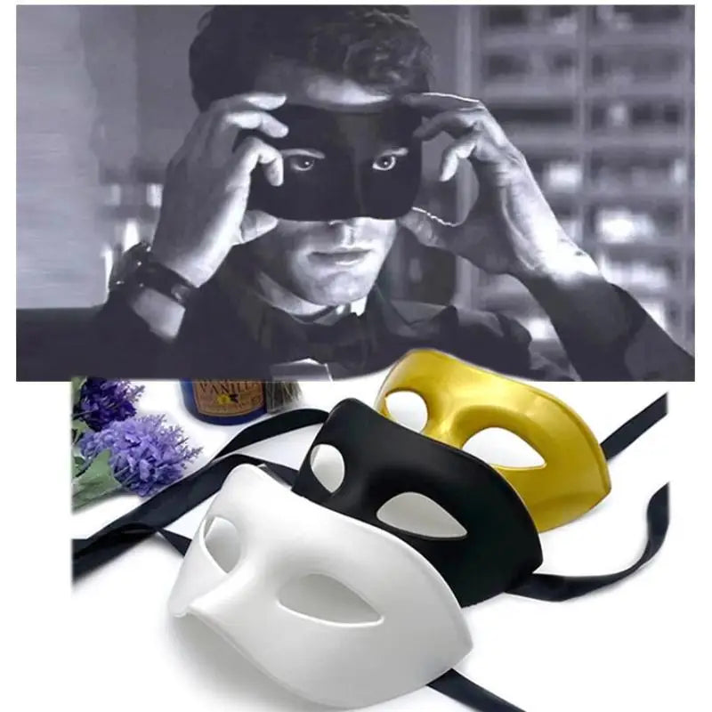 Unisex Masquerade Mask – Plastic Cosplay Face Cover for Parties Masquerade Costume Mask PLUSH
