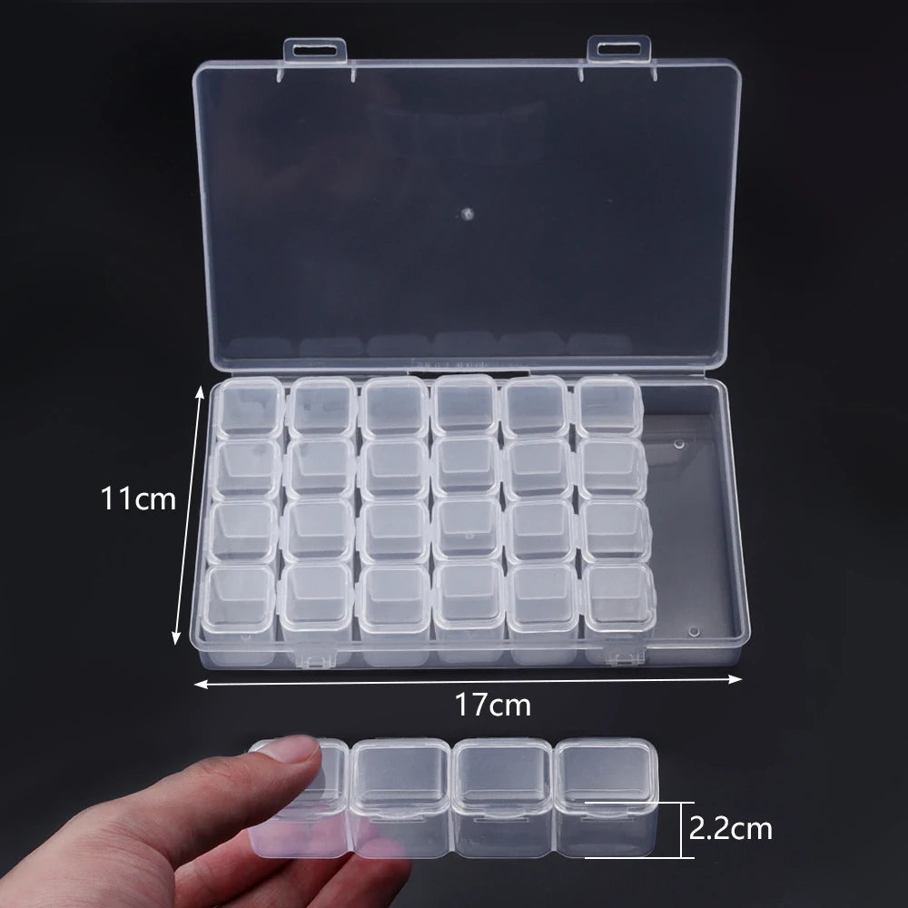 Transparent Plastic Jewelry Storage Box | Adjustable Organizer Jewelry Storage Box PLUSH Style 13