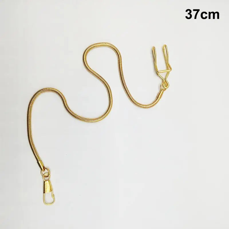37cm Iron Pocket Watch Chain – Unisex Vintage Waist Chain Pocket Watch Chain PLUSH A2