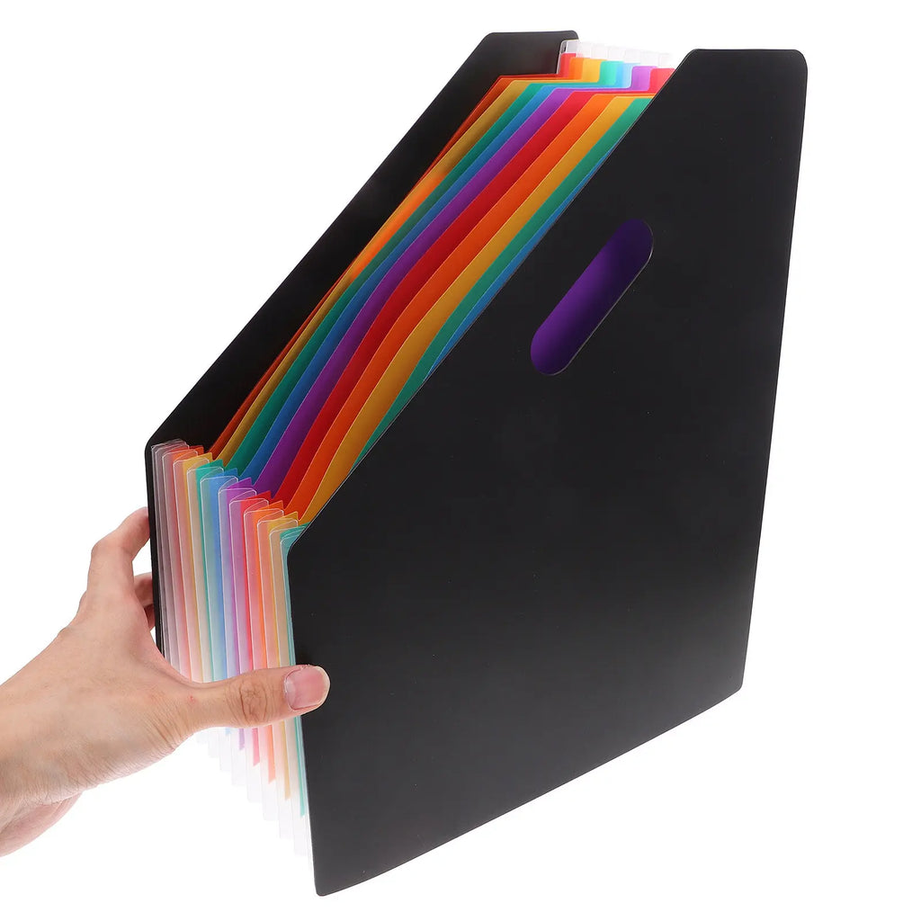 Vertical Accordion File Folder – Large Capacity Document Organizer Accordion File Organizer PLUSH
