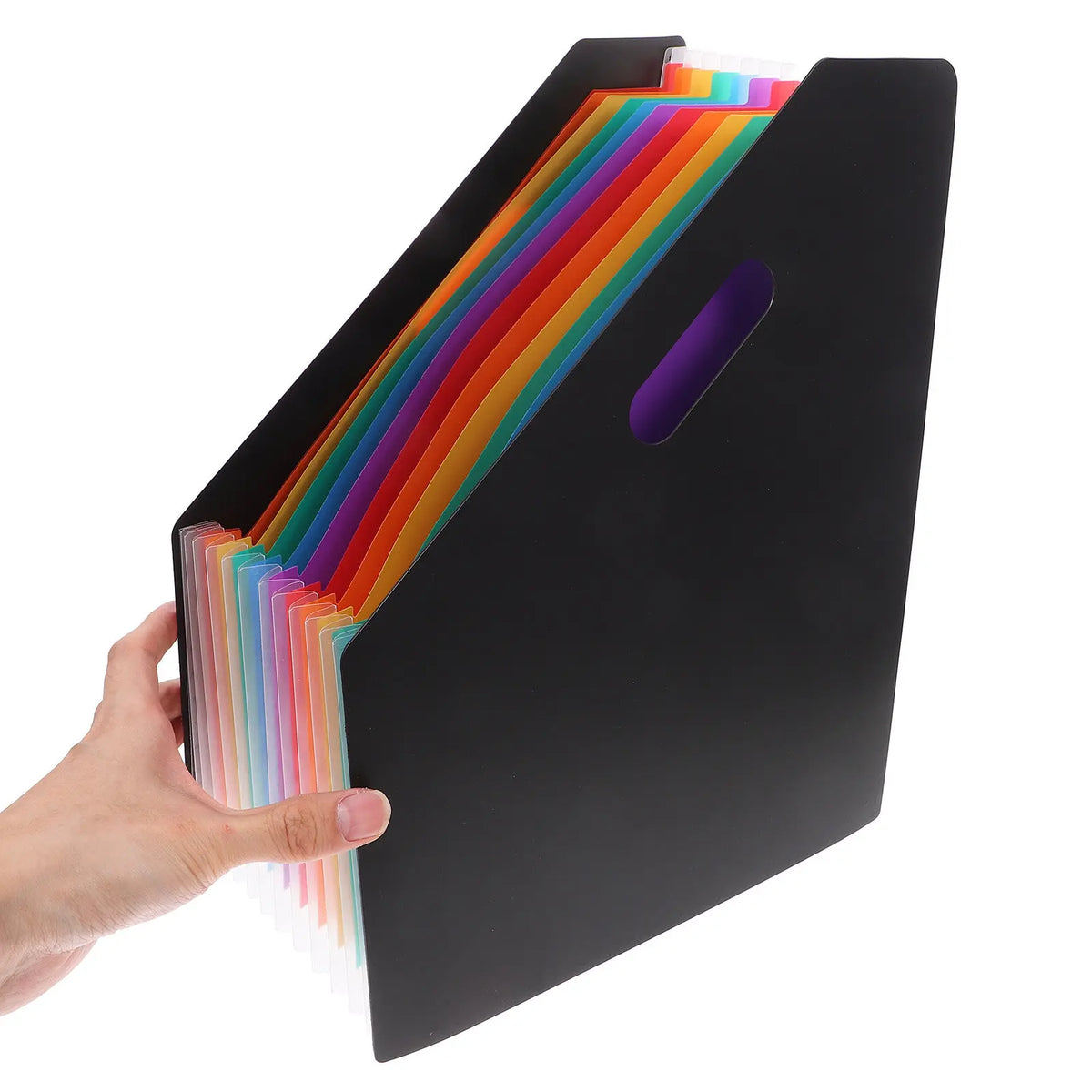 Vertical Accordion File Folder – Large Capacity Document Organizer Accordion File Organizer PLUSH