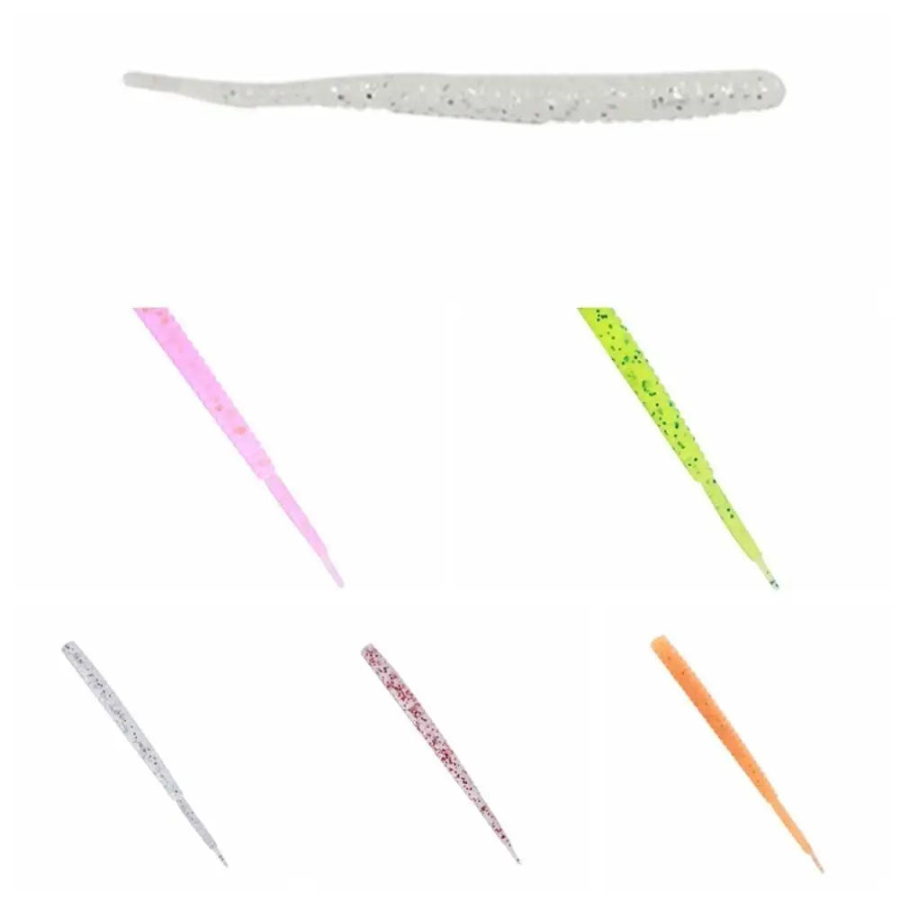Silicone Screw Worm Soft Fishing Lures 20pcs – Slow Sink Bait Soft Fishing Lures PLUSH