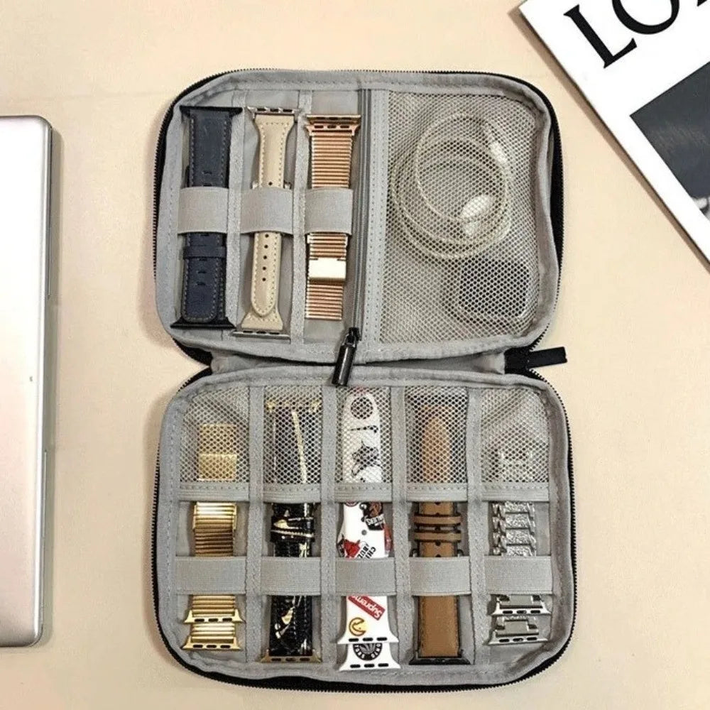 Large Capacity Watchband Storage Box & Cable Organizer Watch Band Organizer PLUSH