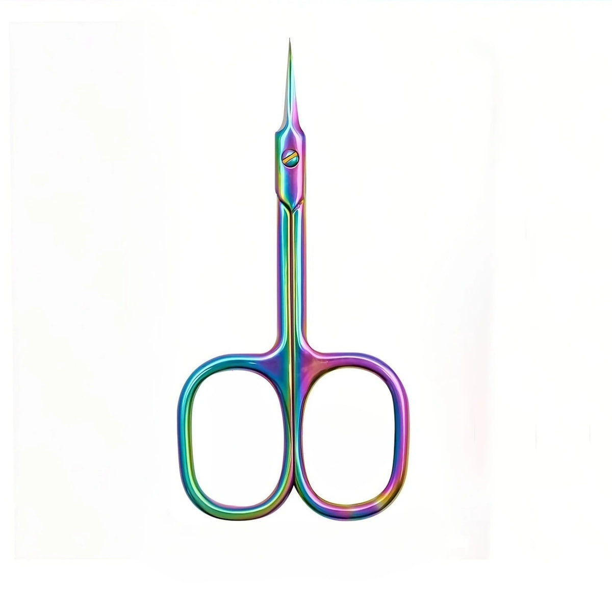Ouriner Rainbow Titanium Cuticle Scissors – Nail Care Tool Cuticle Scissors PLUSH Colorful