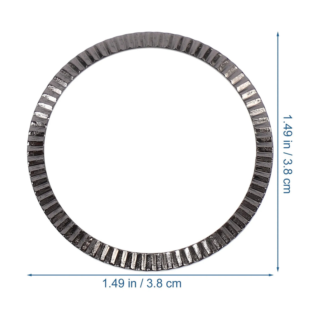 Modern Wave Alloy Watch Bezel Ring – Stylish Upgrade Accessory Watch Bezel Ring PLUSH Black