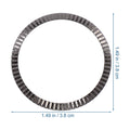Modern Wave Alloy Watch Bezel Ring – Stylish Upgrade Accessory Watch Bezel Ring PLUSH Black