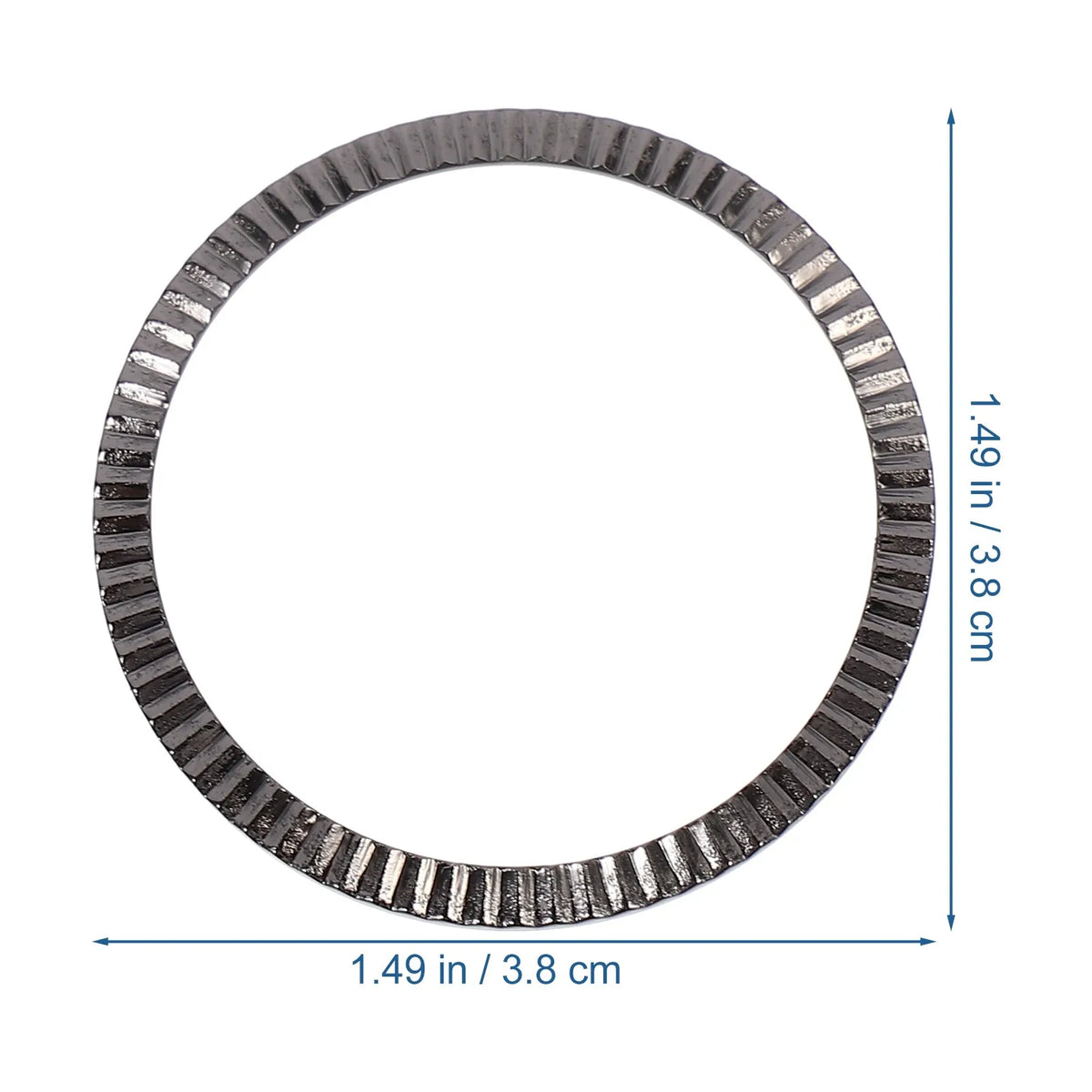 Modern Wave Alloy Watch Bezel Ring – Stylish Upgrade Accessory Watch Bezel Ring PLUSH Black