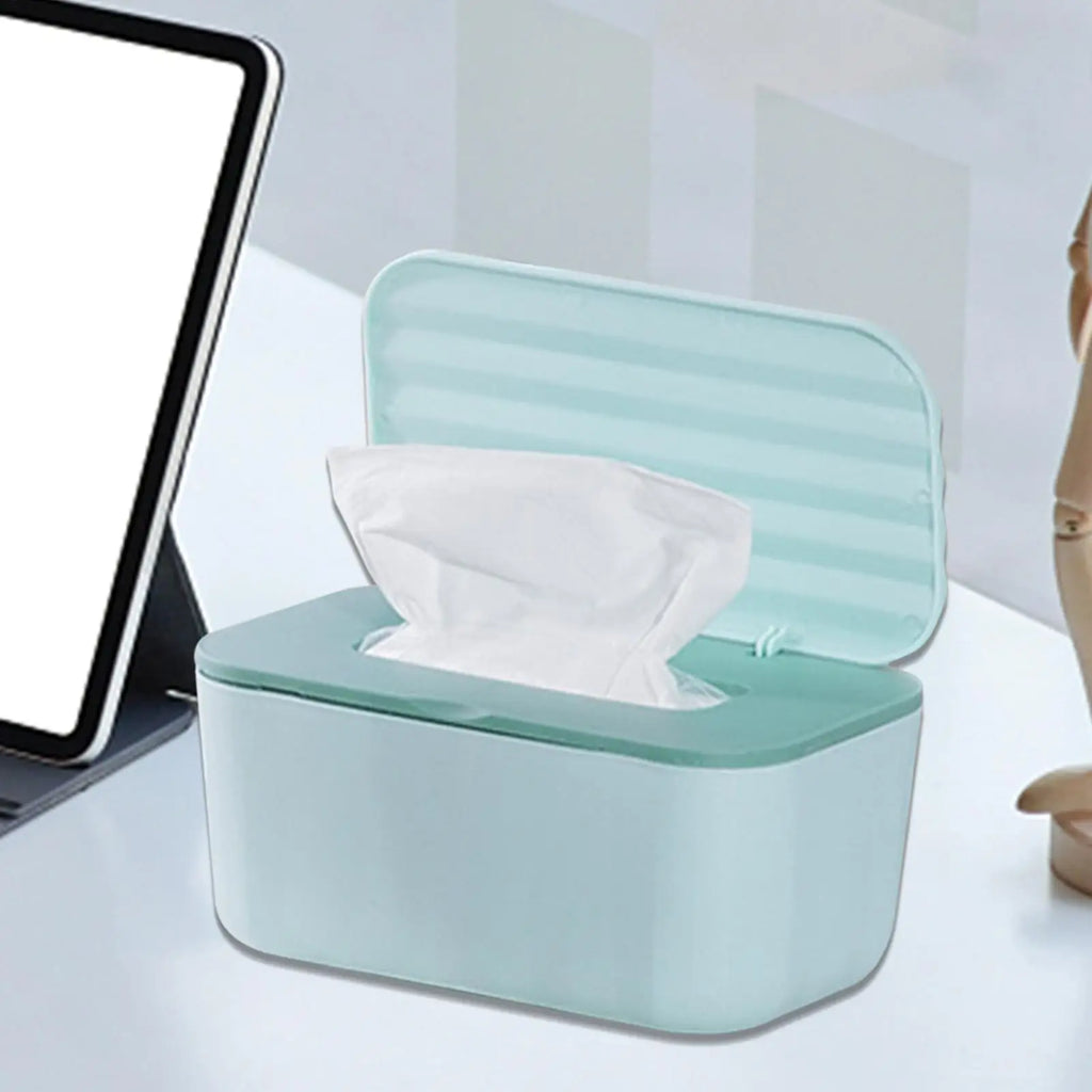 Dustproof Wipes Dispenser Box with Lid | Home Car Office Wipes Dispenser Box PLUSH