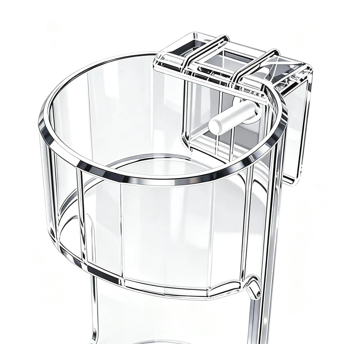 Acrylic Fish Feeder Ring | Wall-Mounted Aquarium Feeding Tray Aquarium Fish Feeder PLUSH