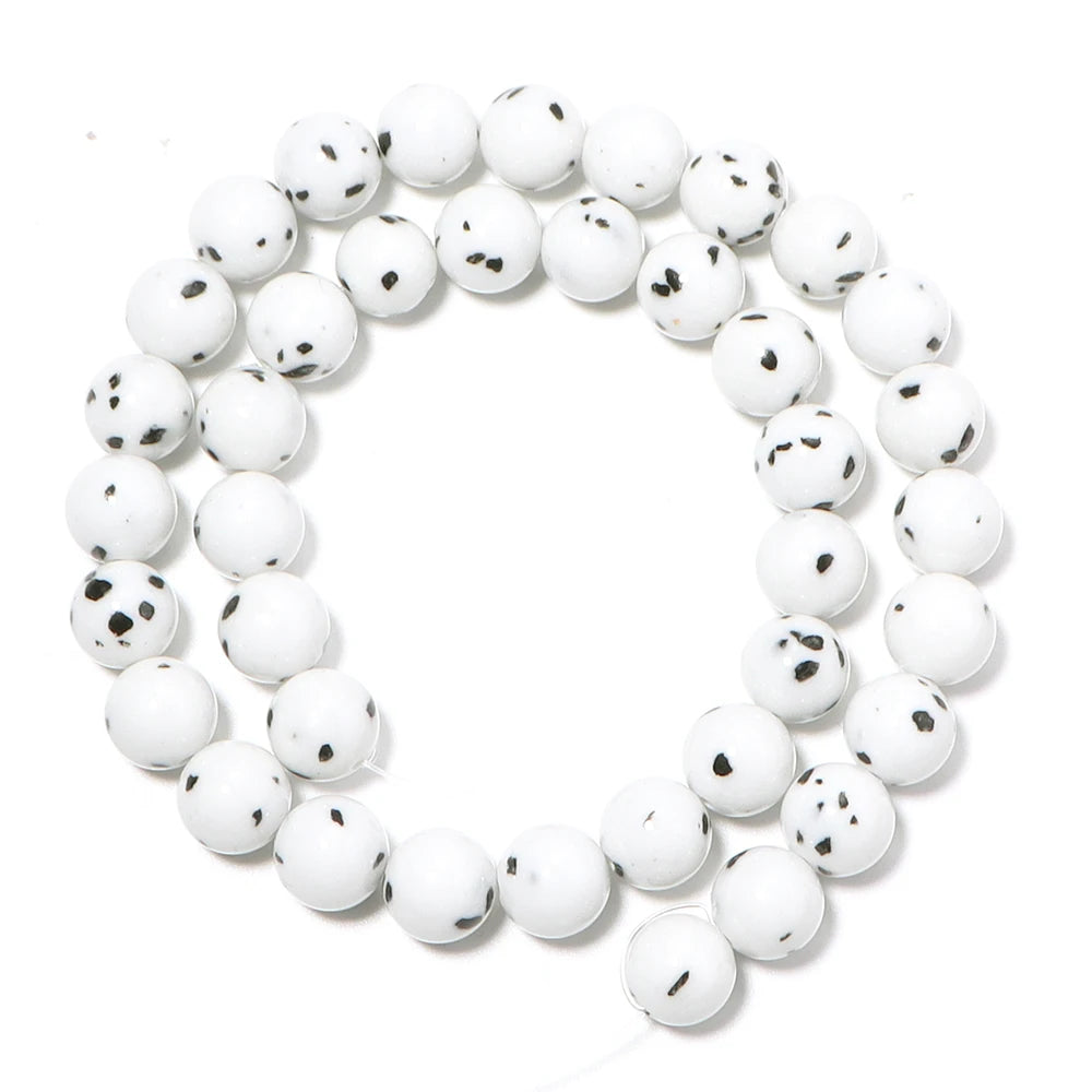 White Spot Bodhi Seed Prayer Beads 4–12mm | DIY Jewelry Prayer Beads PLUSH 10mm