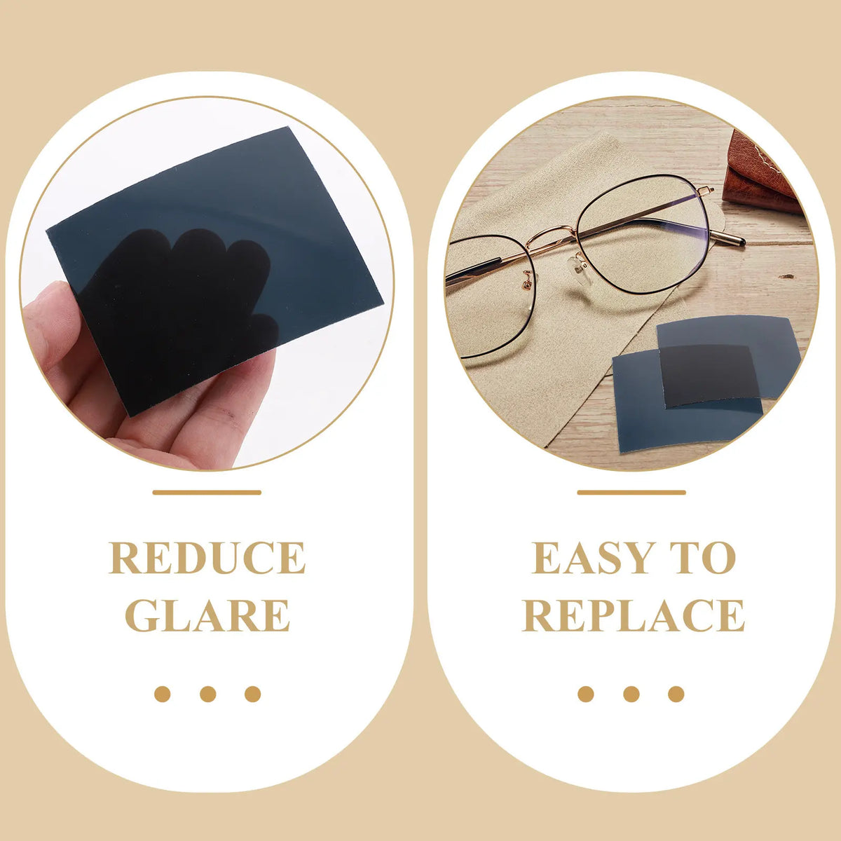 Polarized Replacement Sunglass Lenses TAC UV Protection 2PCS Replacement Sunglass Lenses PLUSH