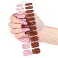 Polka Dot Gel Nail Strips – Waterproof Full Cover Nail Wraps Gel Nail Wraps PLUSH E CN