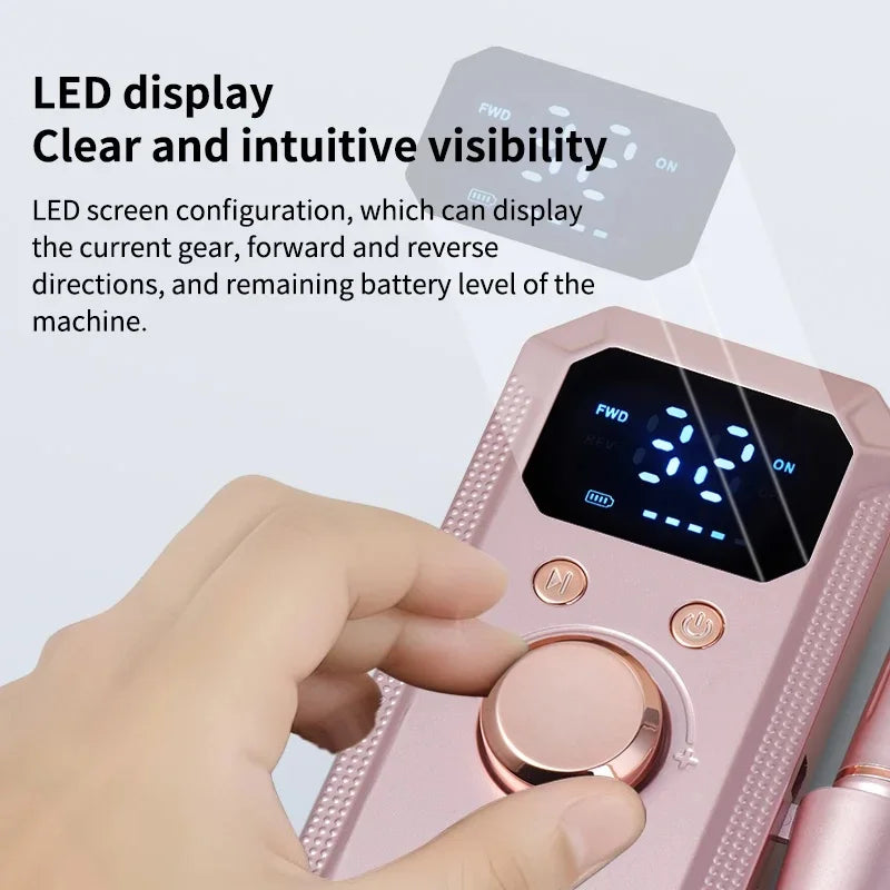 USB Electric Nail Drill Set – Portable Nail File & Foot Kit Electric Nail Drill PLUSH