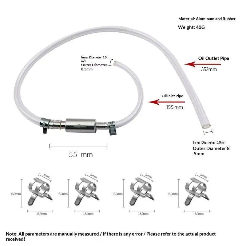 Motorcycle Brake Bleeder Hose Kit – 2pc Hydraulic Caliper Tool Brake Bleeder Kit PLUSH