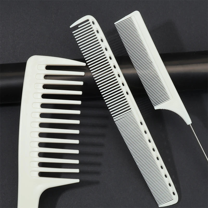 Wide-Tooth, Double-Sided & Steel Needle Comb Set – Anti-Static Hair Comb Set PLUSH