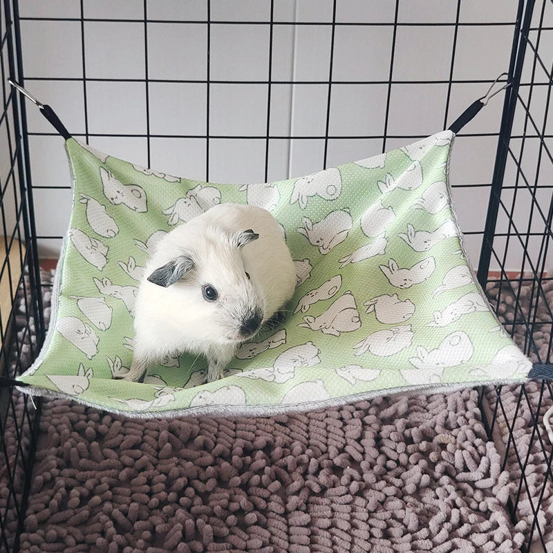 Small Pet Hammock – Breathable Ice Silk for Hamsters & More Small Pet Hammock PLUSH A L