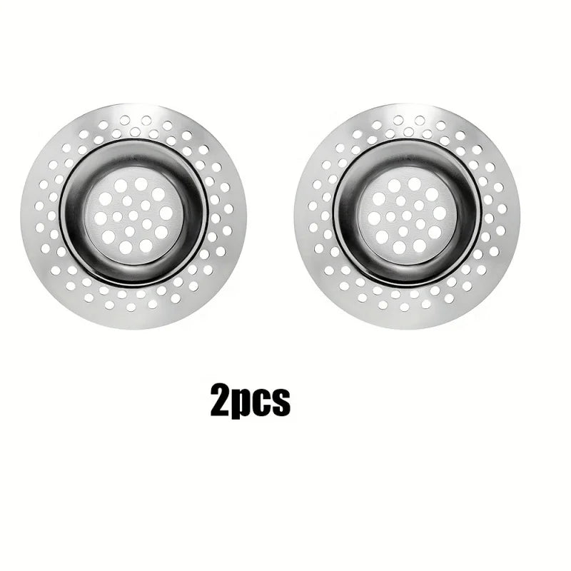Stainless Steel Bowl Drain Cover – Sink & Bathtub Hair Catcher Drain Cover Strainer PLUSH