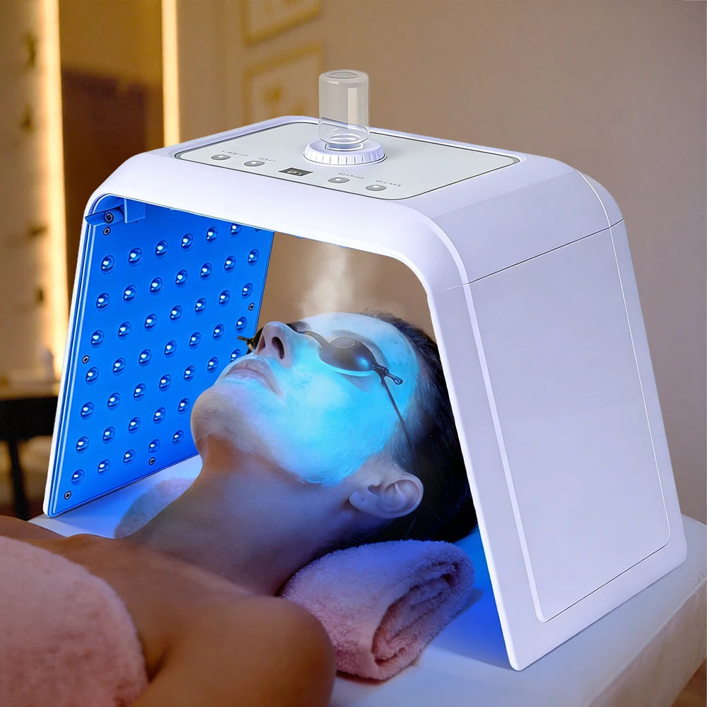 7 Color LED Photon Therapy Machine & Nano Mist Spray Facial LED Photon Beauty Device PLUSH