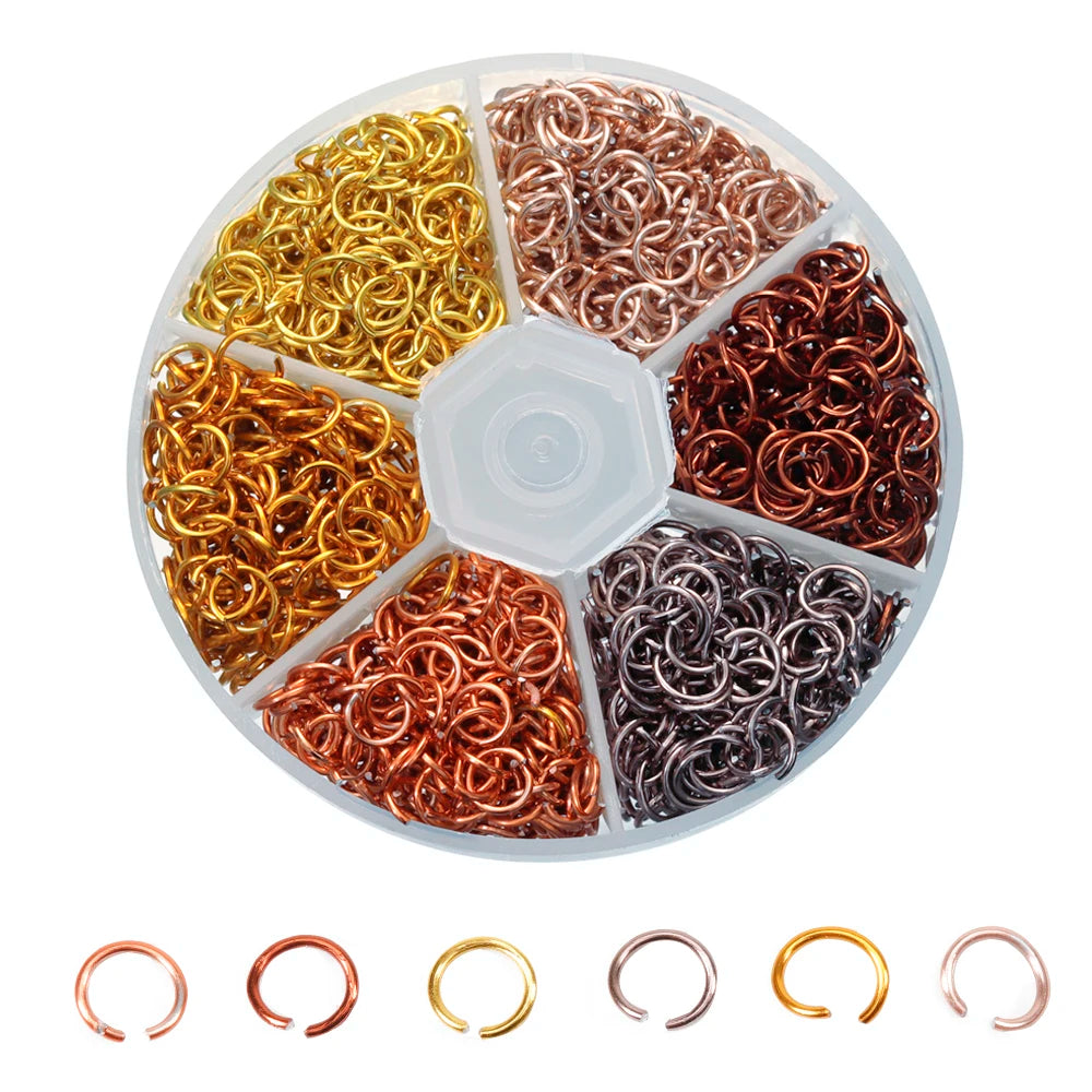 6mm Colorful Aluminum Open Jump Rings – DIY Jewelry Connectors Jewelry Jump Rings PLUSH
