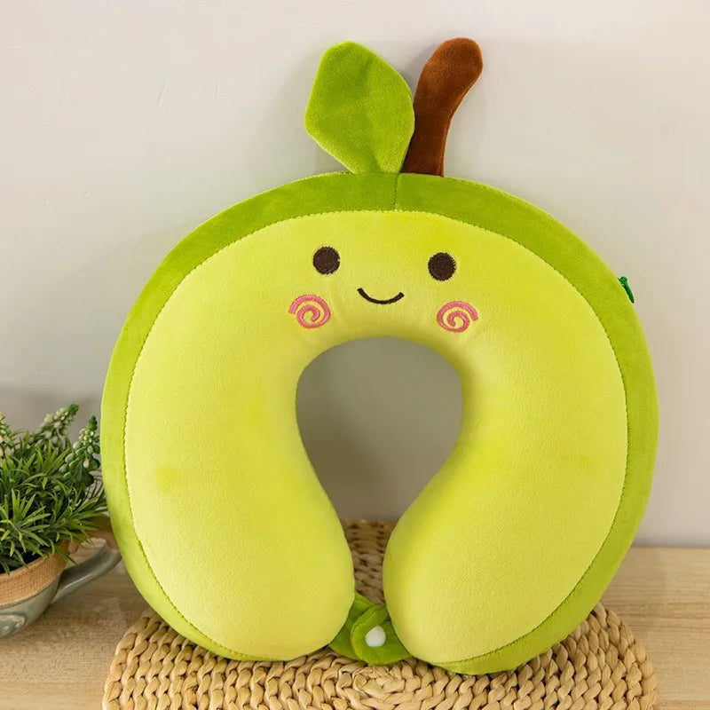 Cartoon Animal Memory Foam U-Shape Travel Neck Pillow 30x30cm Travel Neck Pillow PLUSH