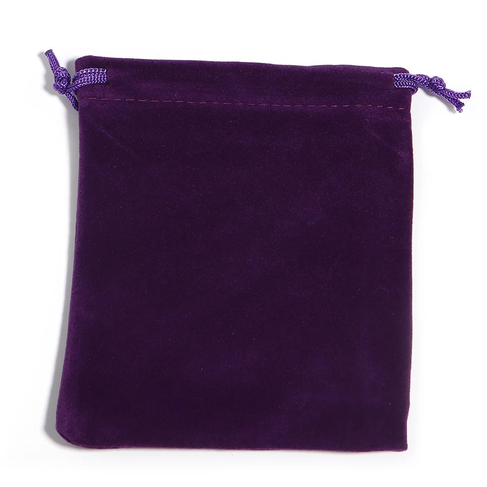 Velvet Drawstring Jewelry Pouches Gift Bags 5-10pcs Jewelry Packaging Pouch PLUSH Purple 5x7mm 10pcs