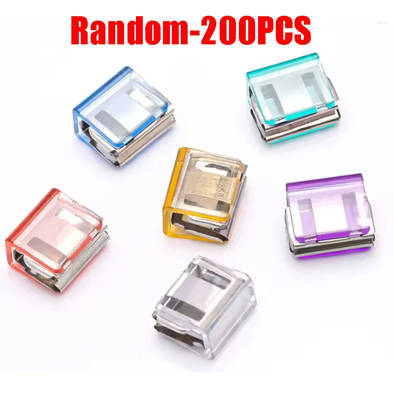 Sliding Push Clips for File & Document Organization – 10-30 Sheets Document Binder Clip PLUSH Random-200PCS