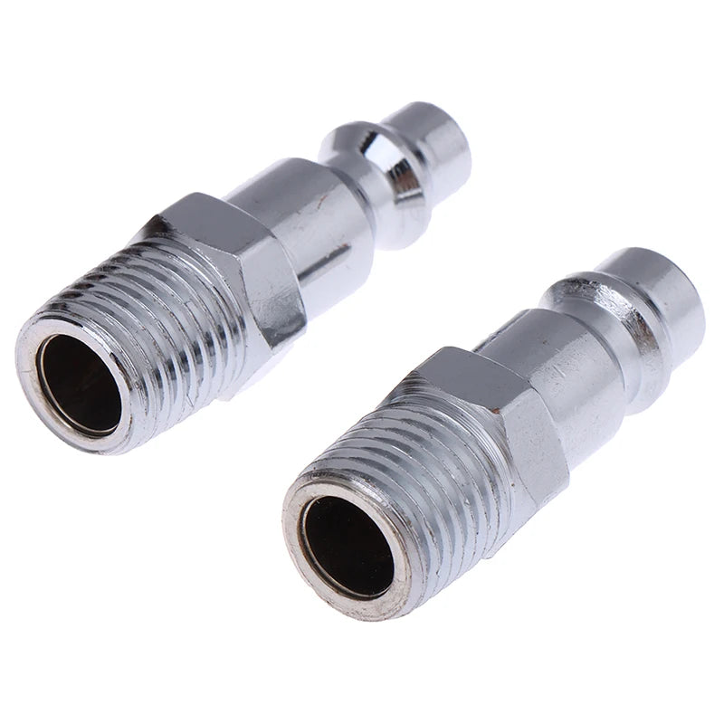1/4" NPT Pneumatic Quick Coupling Male Connector US EU Style Pneumatic Fitting PLUSH