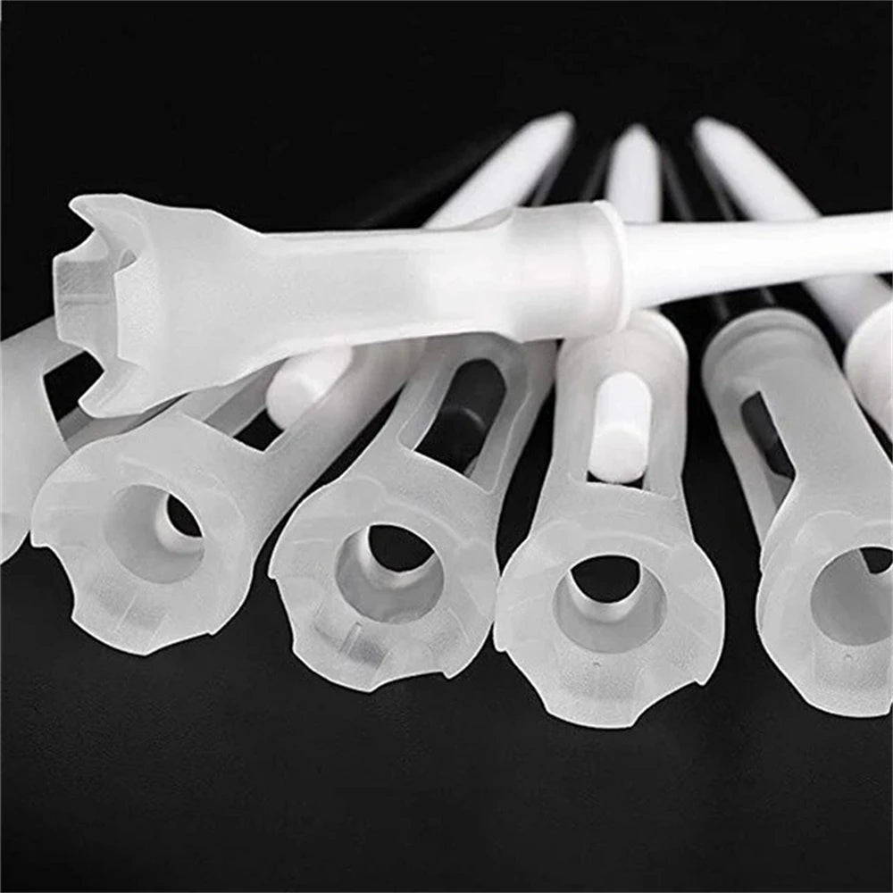 83mm Low Resistance Golf Tees 10-Pack | Plastic Training Tees Golf Tees PLUSH