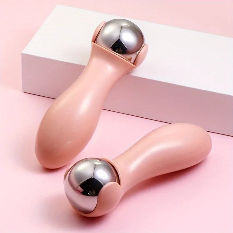 Stainless Steel Ice Globes – Hot & Cold Facial Massage Roller Facial Massage Roller PLUSH