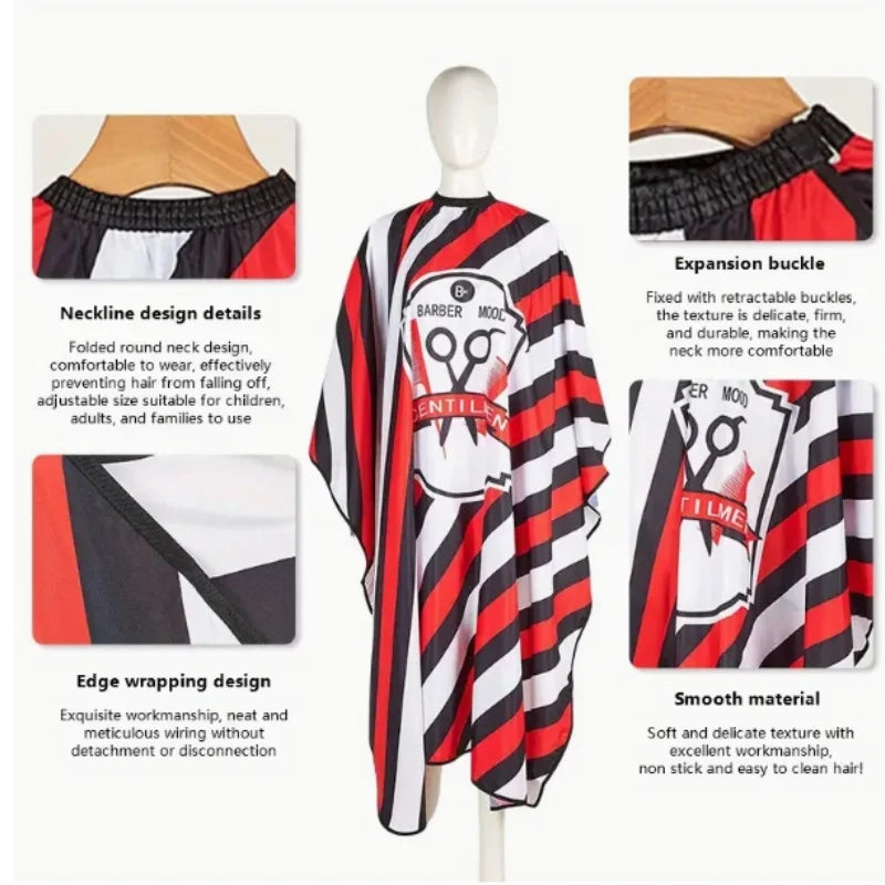 Salon Hairdressing Cape – Adult Barber Cloak Shawl Apron Salon Hairdressing Cape PLUSH